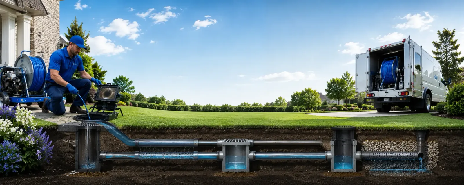 Outdoor drain cleaning information for Larimore, ND